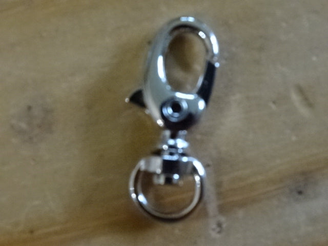 Lobster swivel clasp platinum coloured