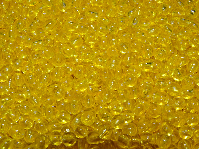 'Sparkling Sunflower' transparent 6mm plastic beads