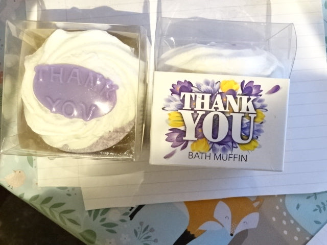 'Thank You'  Fruit Scented Bath Muffin / Fizzer Gift