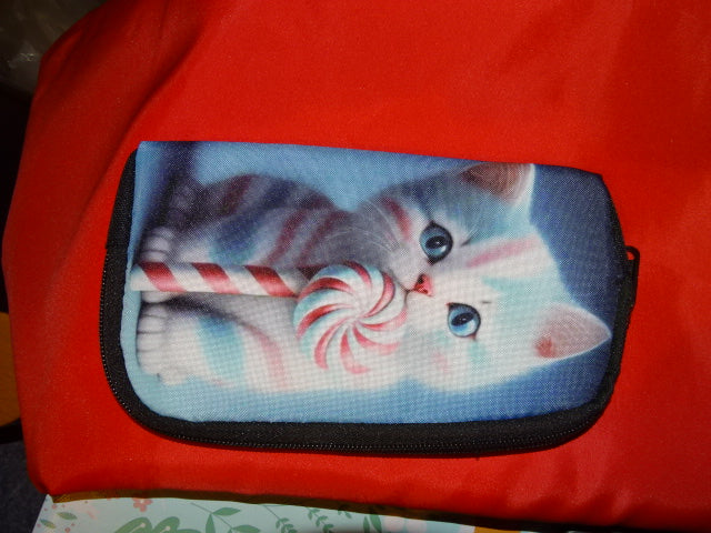 'Candy Cat'   Purse, Wallet, Clutch Bag, Wash Bag, Cosmetics Pouch, Gift