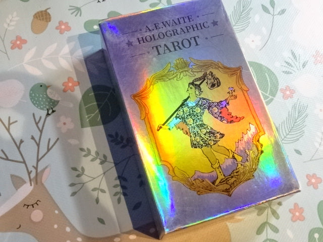 A. E. Waite Foil Effect Tarot Cards  (No Guidebook but has a QR code on box to scan)