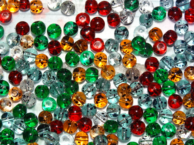 Fairy Lights Mix'  6mm Transparent Glass Beads