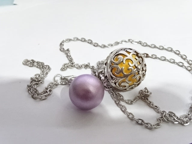 Silver Coloured Aromatherapy Necklace / Pendant / Locket/ Gift