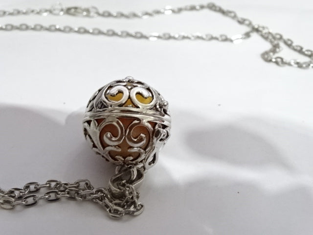 Silver Coloured Aromatherapy Necklace / Pendant / Locket/ Gift